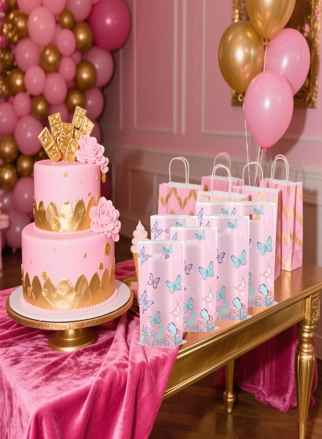 YYaaloa 30pcs Goodie Bags Party Favor Bags Plastic Candy Gift Bags Bulk for Birthday Baby shower Return Gift (Butterfly A 30pcs) - Image 3